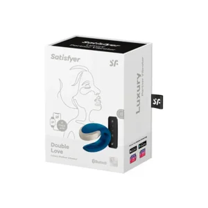 Satisfyer Double Love Luxe Vibrator Voor Koppels Blauw