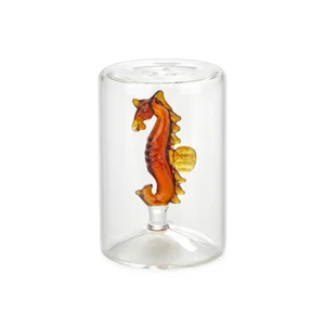 Balvi Zoutstel Zeepaard Amber Glas