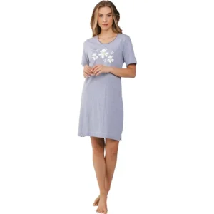 Pastunette –  Flowers - Nachtkleed – 111251-101-1 – Dark Grey