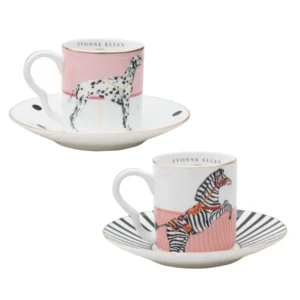 Animals - Espresso Set - Dog/Zebra