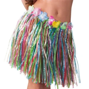 Rok - Hawaii - Multicolor - Met bloemenrand - 45cm