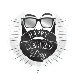 Folieballon - Happy beard day - Zonder vulling