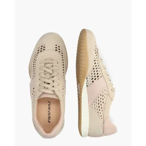 Rapid Soul Wiskje-2 Beige/Lichtroze Damessneakers