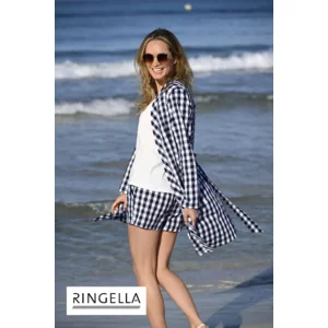 Ringella Beach Dames: Parel wit, carree broek