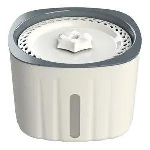 Trixie Drinkfontein Flower Kunststof Wit/Grijs 2 ltr