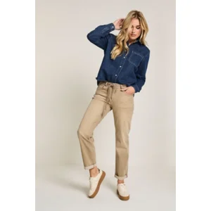 Para Mi Broek: Boddy, Vintage Denim, Beige, L30 ( PARA.373 )