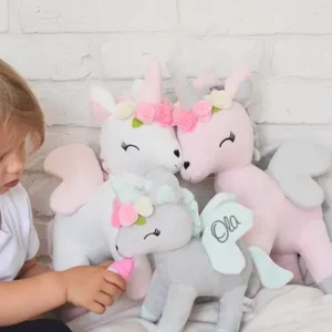 Metoo Unicorn Eenhoorn knuffel XL roze 60 cm