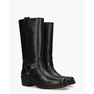 Julie Dee IV066 Zwarte Dames Motorboots