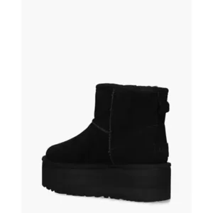 Ugg Classic Mini Platform Zwart Dames Enkelboots