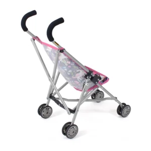 Poppen buggy - Roma - Eenhoorn - Donkerblauw, roze