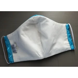 Exclusief handgemaakt mondmasker / mondkapje Hemelsblauw Kind