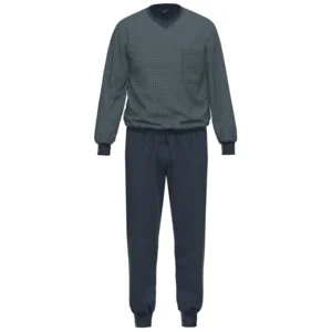Ammann Pyjama heren: 100% Katoen, V hals tot 6XL ( AMM.502 )
