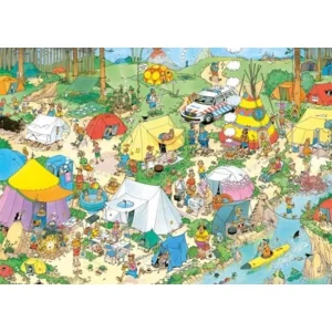 Puzzel - Jan van Haasteren - Kamperen in het bos - 1000st.