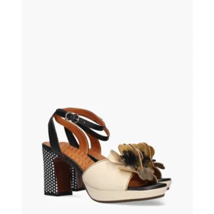 Chie Mihara Kaski48 Beige/Zwart Damessandalen