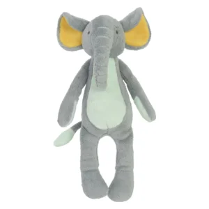 Knuffel - Olifant - Evan - Grijs / geel - nr.1- 25cm