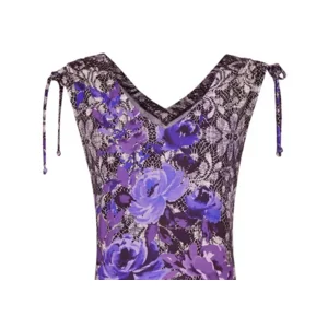 Ringella -  Blue Roses – Beach Dress – 0221047 – Black Flower