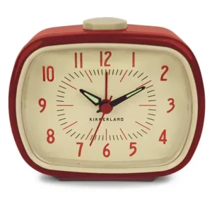 Kikkerland Wekker Retro Rood