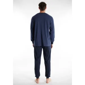 Gotzburg pyjama heren: Blauw geprint ( GOT.81 )