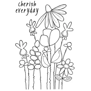 Woodware Clear stamp Wiggly Stems