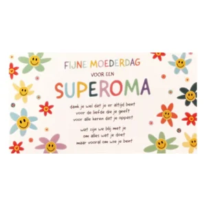 Kaart - Moederdag - Fijne moederdag, superoma - SMP13-C