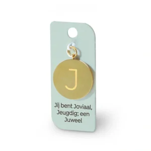 Gouden Charm - J
