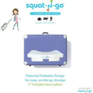 Squat N Go Opvouwbaar toiletkrukje zorgt voor een natuurlijke en gezonde toilethouding