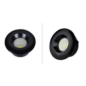 Mini inbouwspot design LED 5W wit of zwart dimbaar Wit