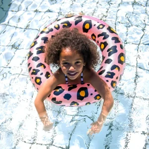 Opblaasbare Rosé Gouden Panter Kinder Zwemband - 70 cm