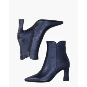 Di Lauro Sterre 2 Blauw Metallic Dames Enkellaarsjes