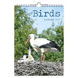 Maand kalender - 2027 - Vogels - Birds - 23,5x33,5cm
