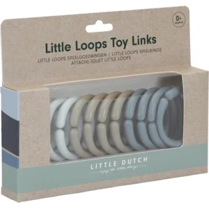 Speelgoedringen - Little loops - Blauw - 12st. - Little Dutch
