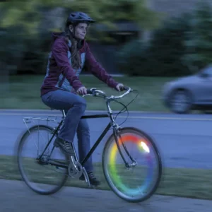 Nite Ize Spokelit Oplaadbare Led Lampje voor in de spaken van de fiets Disc-O-Select SKLR-07S-R6