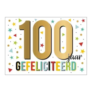 Kaart - Goud waard - 100 jaar - GWA36