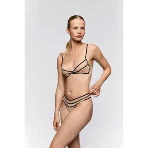 Sarda Yulimar string in zwarte en nude