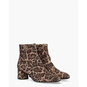 Attilio Giusti Olga Bruin/Zwart Dames Enkelboots