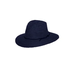 UV-zonnehoed  dames - opvouwbaar  navy blauw gemeleerd