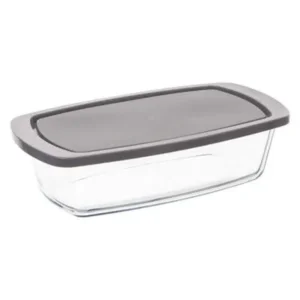 5Five Ovenschaal - cakevorm glas transparant met deksel 27 x 14 x 7.2 cm