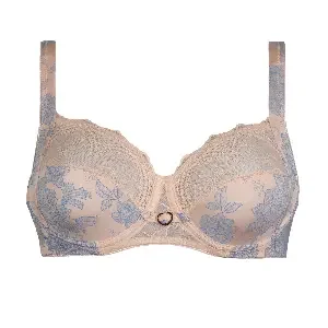 Dacapo Beugel BH: Dream, Print Rose- blauw, Europese maten DAC.343 )
