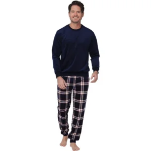 Pastunette pyjama heren: fleece, donker blauw ( PAS.130 )
