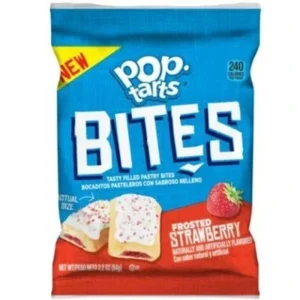 Pop tarts bites frosted strawberry