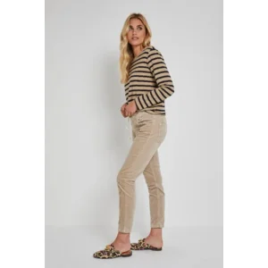 Para Mi Broek: Bowie, vintage Corduroy, Beige Marble ( PARA.288 )