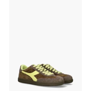 Diadora Sport Trainer Hairy Bruin/Geel Damessneakers