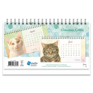 Bureau kalender - 2025 - Franciens katten - 21x14cm