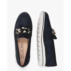 Si Tyess Donkerblauw Damesloafers