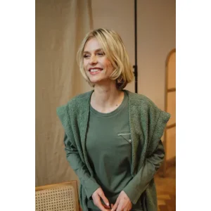 Alice et Maman Gigi lange vest in kakigroen