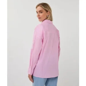 Esqualo bloes gestreept: Rose / wit, oversized ( ESQ.334 )