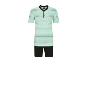Ringela heren pyjama: Gestreept, Blauw ( RIN.574 )