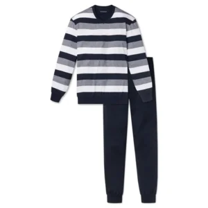 Schiesser –  Dark Sapphire – Pyjama – 159623 – Blue Stripe