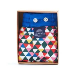 MC Alson Boxershort Heren: Driehoek gekleurd, Los model met ingewerkte slip ( MCA.5 )