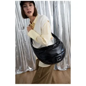 Wouf Black Glossy crossbody tas